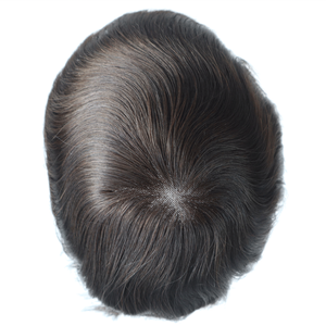 -<span class=keywords><strong>ARES</strong></span> duradero capaz de tinte de cabello Remy indio pieza hombres tupé peluca - Product Image 6