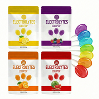 Sucettes électrolytiques sans sucre au xylitol, vitamines B6 et B12, hydratation rapide, récupération énergétique, faible teneur en glucides, formule personnalisable pour adultes