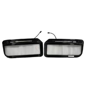 Grille de pare-chocs avant en fibre de carbone sèche avec feux de jour à LED pour Mercedes Classe G W464 G500 G63 <span class=keywords><strong>Brabus</strong></span> G800 <span class=keywords><strong>G900</strong></span> Style Rocket 2019-2025 - Product Image 3