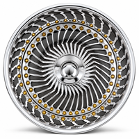 Jantes Beadlock en Fibre de Carbone Personnalisées 18 Pouces Drag Sport Forgées 5x114.3 pour Ford Mustang GT S650