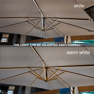 Sombrilla de <span class=keywords><strong>Patio</strong></span> de Aluminio Colgante en <span class=keywords><strong>Cantilever</strong></span> de Gran Tamaño, 3x3 m, de Alta Calidad, Personalizable, con Luz LED - Product Image 3