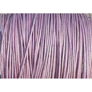 Cotton Polished 4mm and 8mm Metallic Grey CI Brand Cord Jewelry Components for Findings - Product Image 2
