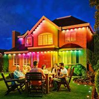 Lampu LED Permanen Luar Ruangan RGB untuk Dekorasi Garis Atap Rumah