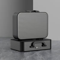 Valise à roulettes de voyage en alliage d'aluminium Spinner Cadre en aluminium étanche antivol Poignée dure Document d'affaires Sac d'ordinateur