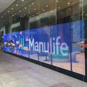 Dính linh hoạt Màn hình phim pha lê trong suốt Màn hình phim P30 LED phim cuộn lên RGB Dễ dàng cài đặt kính cửa sổ cho quảng cáo - Product Image 5