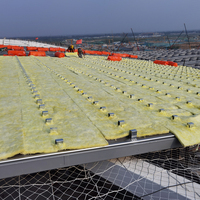 Manta de Lana de Vidrio R11 ASTM C518 para el Mercado Mexicano con Revestimiento Blanco Ignífugo para Techos