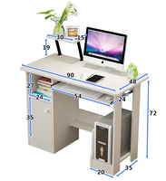 Bureau d'ordinateur moderne pour la maison avec hauteur réglable Bureau de jeu en bois pliable et extensible Caractéristiques Système de refroidissement
