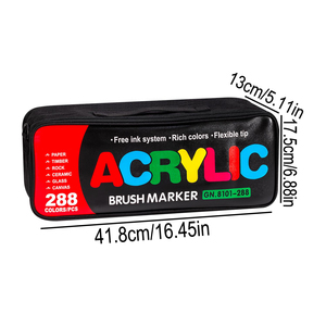 Juego de 288 Rotuladores Acrílicos con Punta de Pincel para Graffiti, Tinta Permanente, Fáciles de Usar - Product Image 2