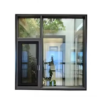 Ventana Abatible Moderna de Aluminio con Rotura de Puente Térmico, Doble Acristalamiento Low-E, Insonorizada, Hermética, para Apartamento, con Certificación Energy Star