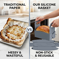 Boîte à pain pliable en silicone, moule à pain antiadhésif, tapis de cuisson, outils de pâtisserie pour gâteaux, pain de mie et four
