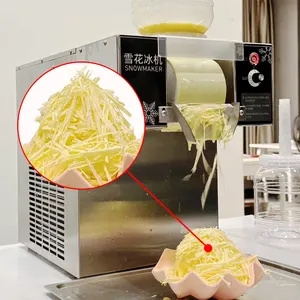 Hot sale snow ice machine korean bingsu shaved snowflake maker edible cream crusher cups vending machine