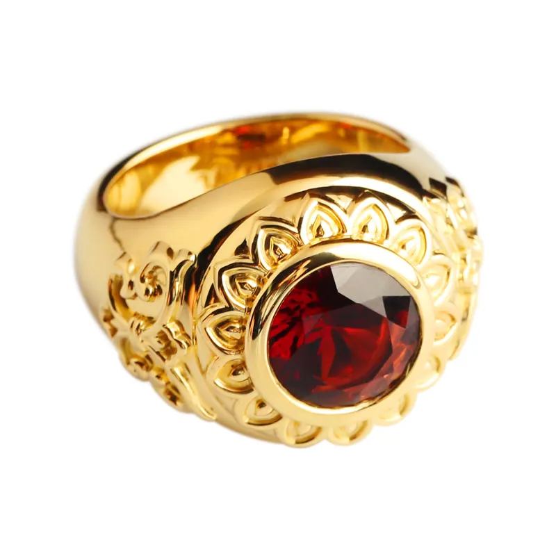 Vintage Men's and Women's Universal Custom Ruby Ring Anniversary Engagement Wholesale Jewelry S925 Silver Gemstone Ring