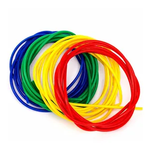 Fiberglass Tube 1- 22mm Silicone Resin Coated Insulated Soft Chemical Glass Fiber Braided Sleeve High Temperature Pipe Wire Wrap