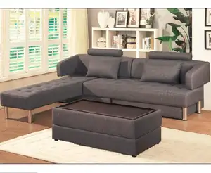 Kumaş dönüştürülebilir yatak mobilyaları modern kanepe seti