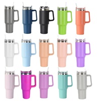 Gobelet en acier inoxydable Offre Spéciale, 40oz, Double paroi, vide, couleur personnalisée, tasse à café avec poignée