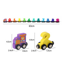 Blocchi di Costruzione Educativi per Bambini, Treno con Animali e Dinosauri, Auto Giocattolo Digitale, Giochi Montessori per Bambini