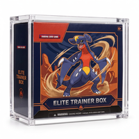 Boîte de protection transparente en acrylique avec aimant puissant pour cartes à collectionner TCG