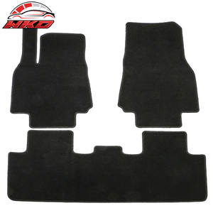 Tapis de sol pour Tesla Model Y 4 portes 20-24, tapis avant et arrière en velours noir, 3 pièces - Product Image 1