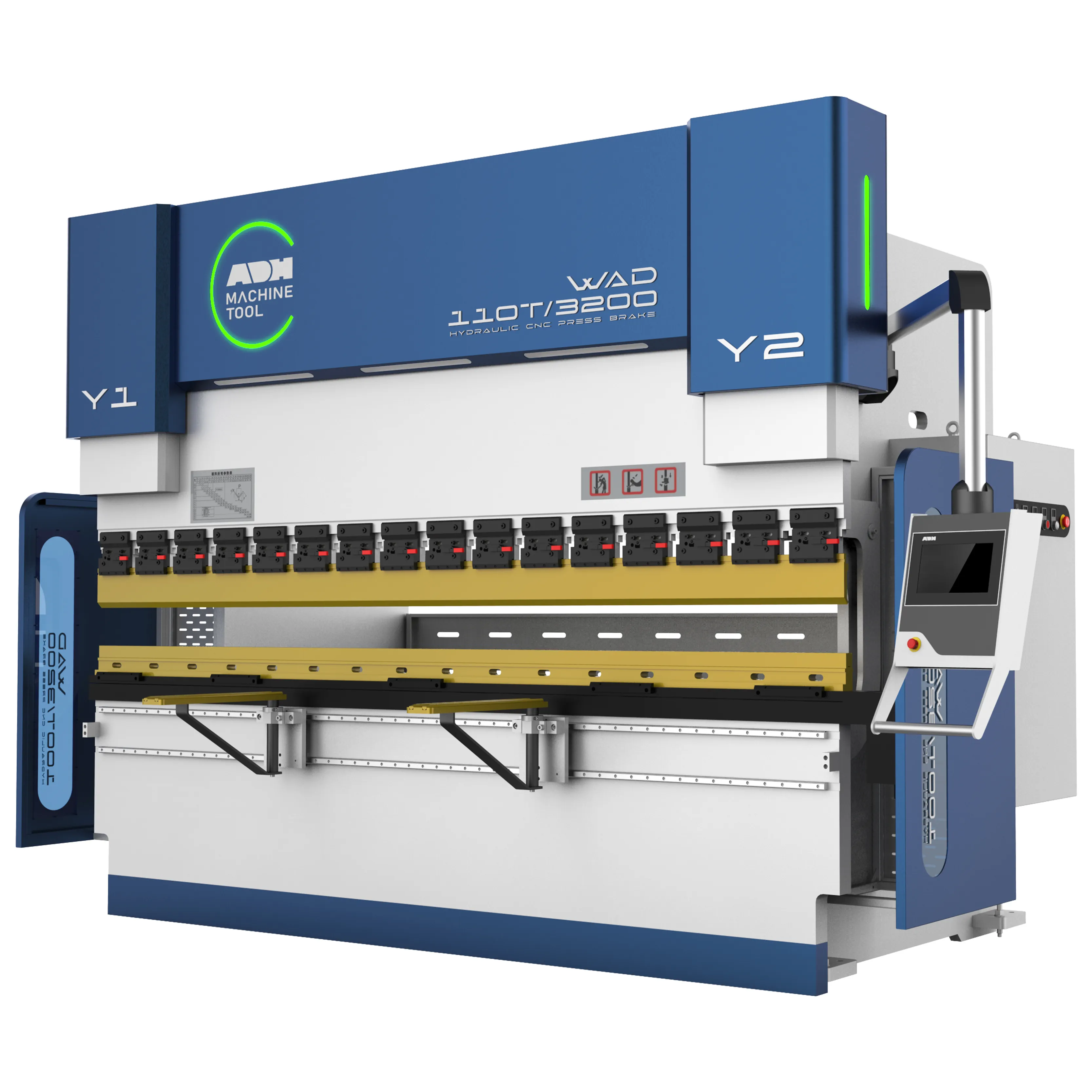 อัจฉริยะ ADH 110ton 3200mm Delem Da53t ไฮดรอลิก CNC กดเบรกสําหรับโลหะแผ่น