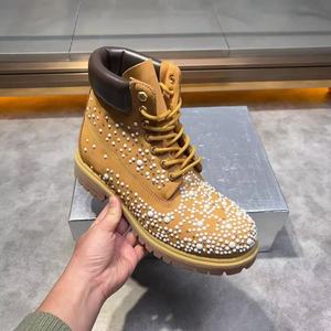 Bottes d'hiver pour hommes en cuir véritable de haute qualité, style unique, imperméables, à lacets, pour l'extérieur et la neige, par des créateurs de renom. - Product Image 2