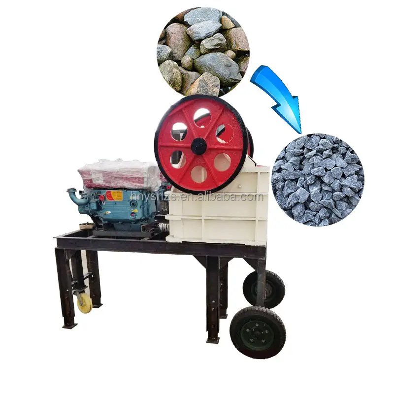 Двухступенчатая дробилка для рудного камня, небольшая автоматическая дробилка для песка, щековая дробилка