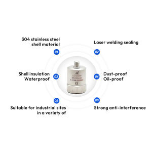 Piezoelektrischer Messfühler für Räumliche Beschleunigung Uniaxialer Vibrationsbeschleunigungsmesser mit IEPE-Ausgang 25g Bereich 0,5-5kHz Frequenz - Product Image 3