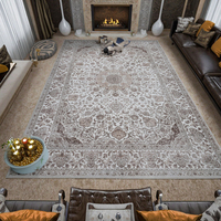 Tapis persans en polyester doux imprimés en 3D sur mesure, lavables, antidérapants, adaptés aux animaux domestiques, pliables, pour salon