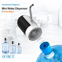 Meilleure Vente Distributeur d'Eau Électrique Portable USB Rechargeable Sans Contact Automatique en Plastique pour Bouteilles de 1 à 3 Gallons, Modèle de Bureau pour Eau Froide