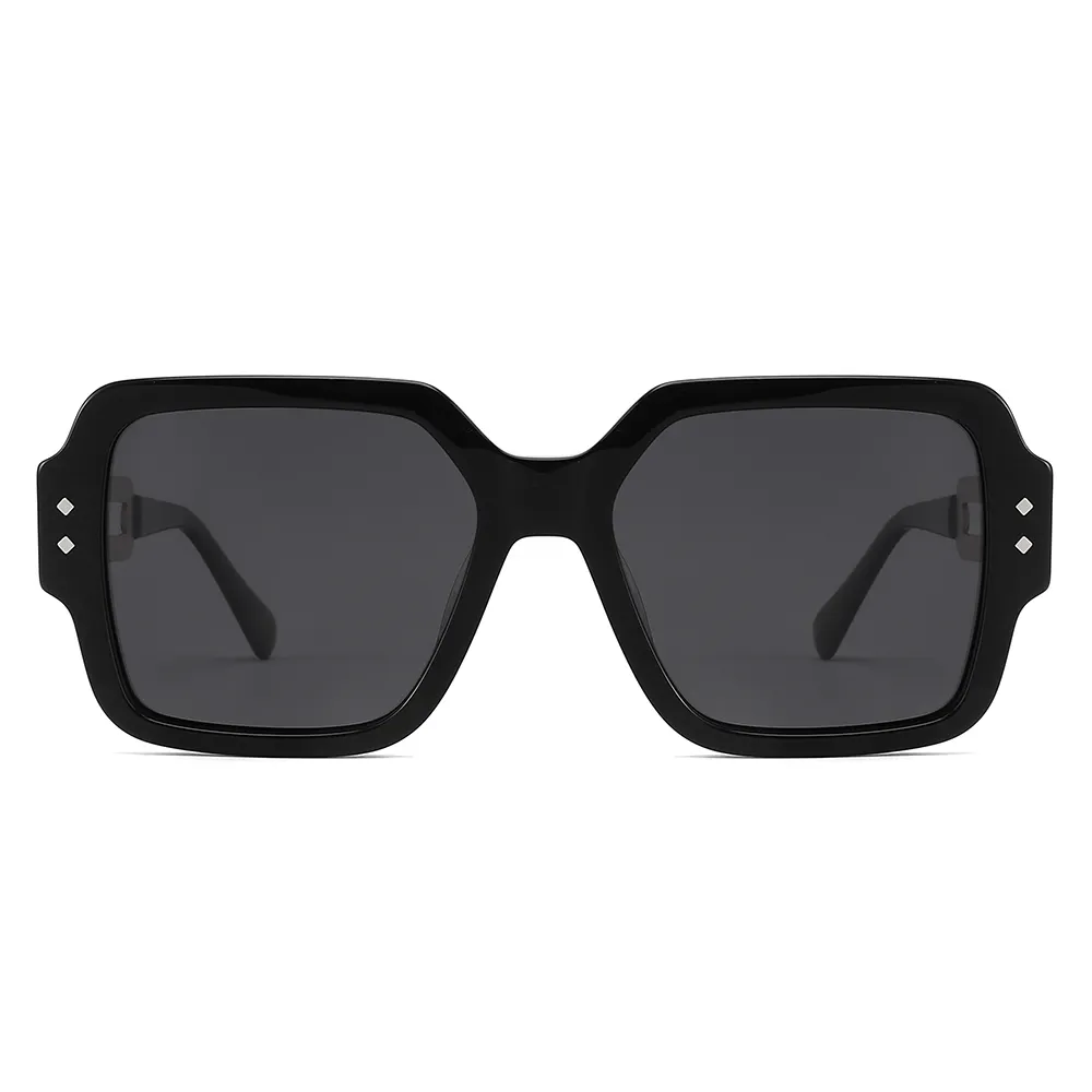 Popularidade mulheres novo design óculos 2023 moda cadeia designer óculos de sol big square frame sunglasses