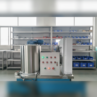 Machine à glace en flocons de grande capacité pour l'industrie de la pêche, 1-20 tonnes/jour, système de fabrication de glace à l'eau de mer sur mesure
