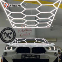 Nouveau design de feux de cabine de lavage de voiture ST1028 à LED de style araignée, taille personnalisée, avec corps de lampe en aluminium pour l'atelier d'entretien automobile