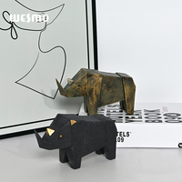 Accessoires de bureau minimalisme nordique art animal résine statue décoration pour la décoration de bureau à domicile décor à la maison luxe