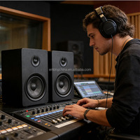 Altavoz de madera de alta calidad para estudio en casa, woofer de graves XLR TRS, 2022 W, 5 pulgadas, para DJ, profesional, monitor activo, 100