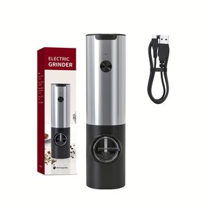 Pilas Eléctricas Automáticas para Pimienta y Sal para Exteriores, de Operación con una Sola Mano, para Parrillas de Barbacoa - Product Image 4