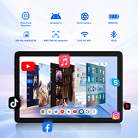 Nouvelle tablette mini S10 Wi-Fi 10,1 pouces HD Android 14 2025, appareil de divertissement en libre-service, 6 Go pour l'enregistrement à l'hôtel
