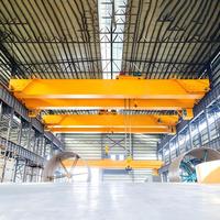 Pont roulant européen à double poutre 15T à faible hauteur de plafond, entraînement 3-en-1 VFD modulaire, mouvement fluide pour atelier de stockage de moules