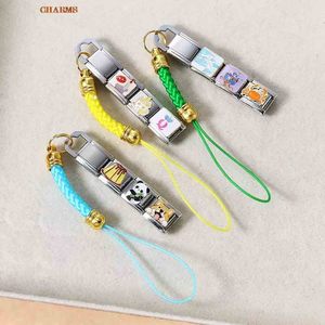 Chaîne italienne multifonctionnelle avec perles colorées, compatible avec les breloques de 9 mm, en acier inoxydable, pour la création de bijoux DIY, cadeaux, accessoires pour femmes - Product Image 3