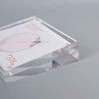 Porte-panneau double face en acrylique haut de gamme personnalisé, hautement transparent, avec bord biseauté, magnétique, pour étiquette de prix, incliné