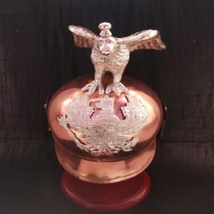 Casco Pickelhaube de oficial alemán de lujo estilo Vintage cobre prusiano con águila impresa Digital armadura de Metal regalo o artesanía - Product Image 5