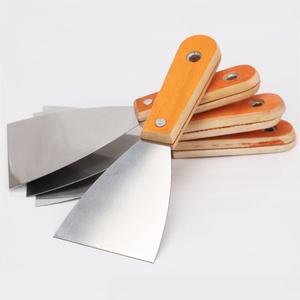 Espátula de Acero Inoxidable de 1-6 Pulgadas con Mango de <span class=keywords><strong>Madera</strong></span>, Raspador de <span class=keywords><strong>Pared</strong></span>, Acabado Espejo, Esparcidor de Masilla - Product Image 3