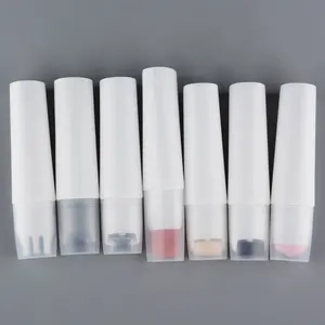 30ml 50ml 60ml 1oz 2oz Empty PCR Cosmetic Container Plastic Double Roller Massage Tube For Body Care Cosmetic Packing
