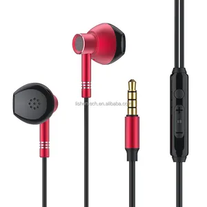 מקורי באיכות למעלה גרסה מתכת אוזניות באוזן אוזניות נייד בס Wired אוזניות עם מיקרופון ובקרת עוצמה