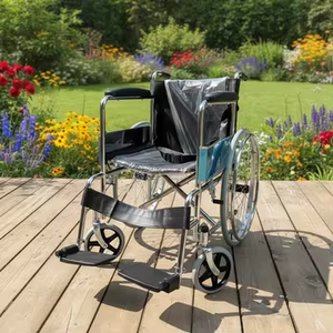 Silla de Ruedas Modelo 809 de Grado Hospitalario con Reposapiés Confortable - Product Image 1