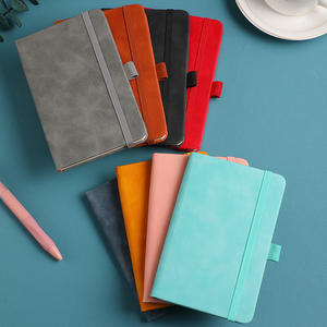 Cuadernos de PU para uso escolar, al por mayor, precio de fábrica, duraderos, tamaño A6, con cubierta suave y banda elástica. - Product Image 3