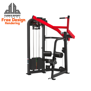 Appareil de musculation professionnel pour salle de sport, équipement de fitness à charge par poulie, Lat Pull Down assis à poulies divergentes - Product Image 1