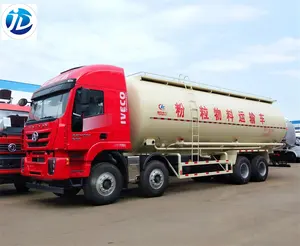 25CBM צילינדר בצורת תחבורה יבש אבקה בתפזורת מלט טנק משאית 8x4 ארוך כוח אוויר ברוטו - Product Image 1