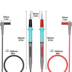 1000V 20A Silicone Wire Universal Probe Test Leads Copper Pin <strong>Digital</strong> Multimeter Needle Tip DIY Probes <strong>Cable</strong> for Multi Meter - Product Image 2