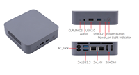 Router Mini N305 N100 N97 X86 Gen 12 DUAL LAN DUAL HD PC saku Server komputer PC