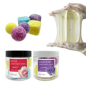 Exfoliación corporal orgánica Natural de etiqueta privada, Bola de azúcar espumosa, <span class=keywords><strong>cubos</strong></span> exfoliantes a granel - Product Image 1