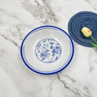 Assiette à salade profonde incassable et sans BPA, décorée sur mesure, avec rebord, en plastique écologique – Meilleures ventes